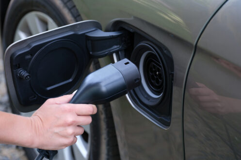 EV home charging station in Sterling, VA